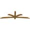 Ekena Millwork Davenport Rough Sawn Timber Gable Bracket, Western Red Cedar, 84"W x 28"H x 2"D x 4"F, 8/12 Pitch GBW084X28X0204DAV00RWR - alternate 2